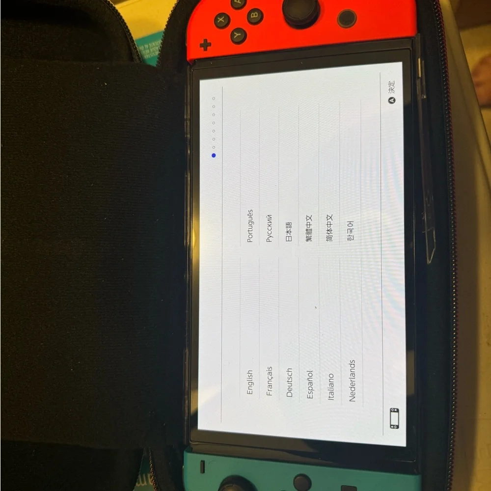 Nintendo Switch with Black Travel Case Bundle